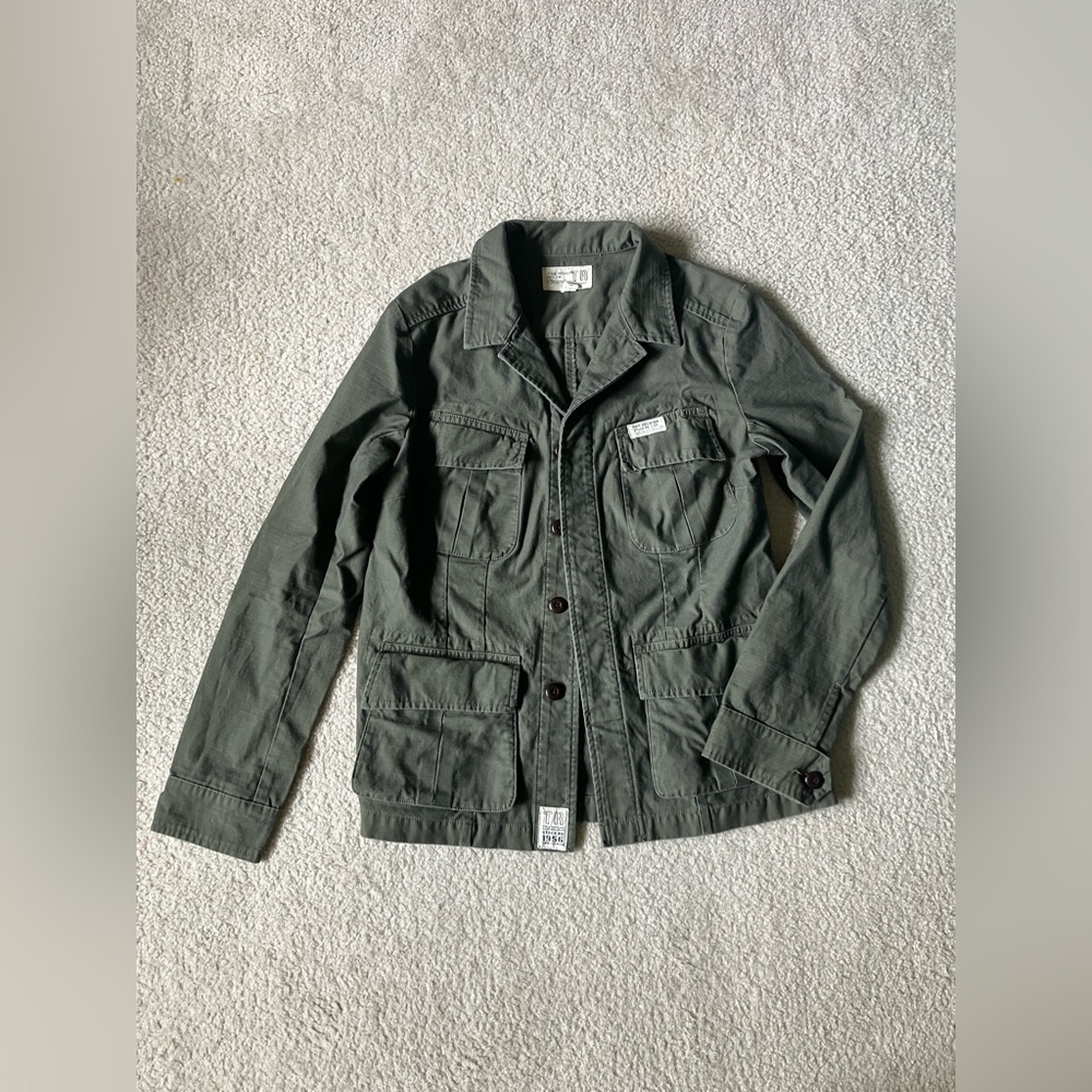True Religion vintage-style military jungle jacket